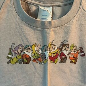 Disney Kids Short Sleeve Tee with Seven Dwarfs - Light Gray